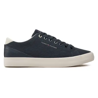 Tenisky Tommy Hilfiger Th Hi Vulc Low Summer Cvs FM0FM05056 Tmavomodrá