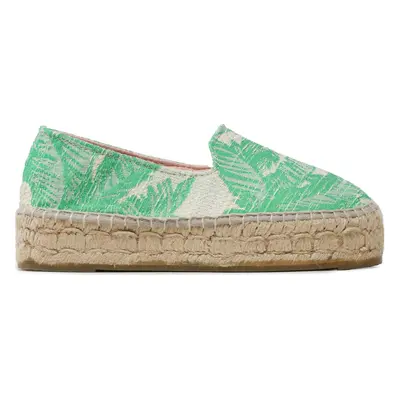 Espadrilky Manebi Cotton Jaquard Double Sole Espadrilles G 4.8 D0 Zelená