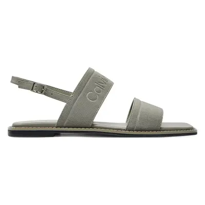 Sandály Calvin Klein Flat Sandal He HW0HW01990 Šedá