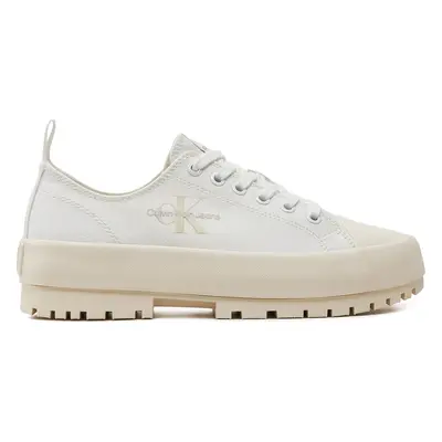 Plátěnky Calvin Klein Jeans Lugged Hybrid Laceup Ml Mtr YW0YW01505 Bílá