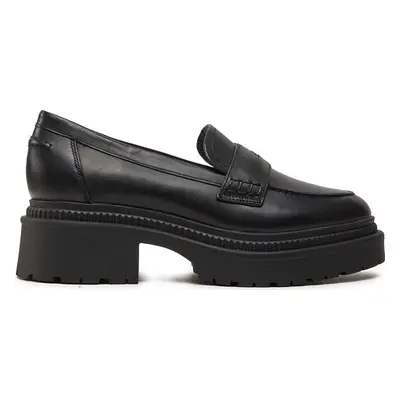 Loafersy Guess Finda FLTFIN LEA14 Černá