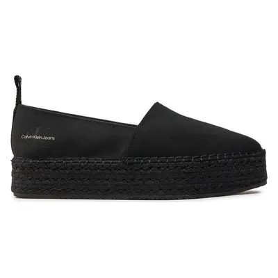 Espadrilky Calvin Klein Jeans Platform Espadrille Mix Ml Mtl YW0YW01622 Černá