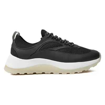 Sneakersy Calvin Klein Runner Lace Up Pearl Mix M HW0HW02079 Černá