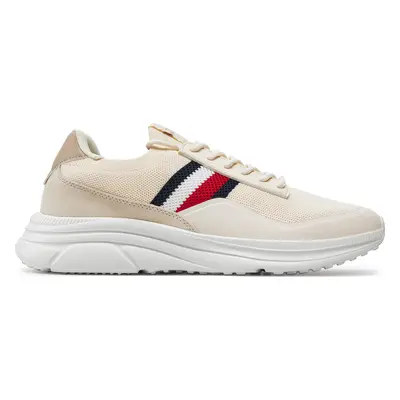 Sneakersy Tommy Hilfiger Modern Runner Premium Knit FM0FM05135 Béžová