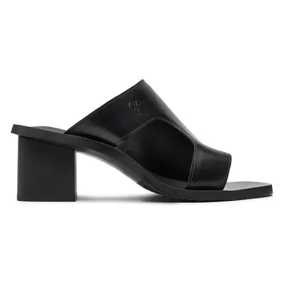 Nazouváky Calvin Klein Jeans 5 Heel Sandal Lh Mg Mtl YW0YW01500 Černá