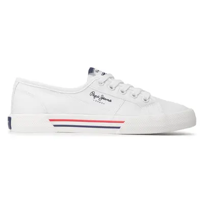 Tenisky Pepe Jeans Brady W Basic PLS31287 Bílá