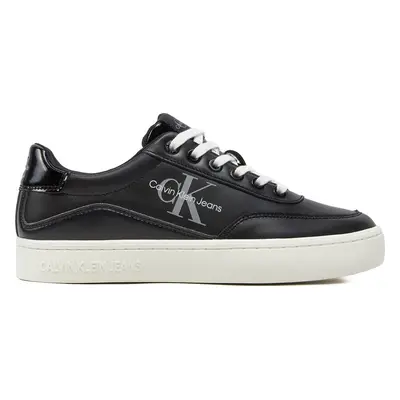 Sneakersy Calvin Klein Jeans Classic Cupsole Low Lace Lth Ml YW0YW01527 Černá