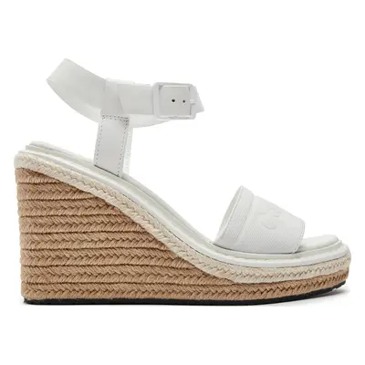 Espadrilky Calvin Klein Wedge Sandal 70 He HW0HW02050 Bílá