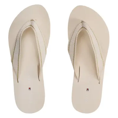 Žabky Tommy Hilfiger Th Webbing Flip Flop FW0FW07262 Béžová