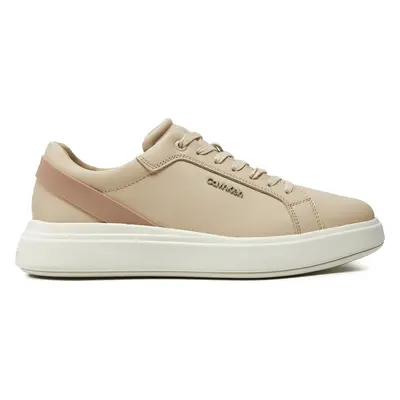 Sneakersy Calvin Klein Low Top Lace Up W/ Stripe HM0HM01494 Béžová