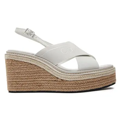 Espadrilky Calvin Klein Wedge Sandal 50 He HW0HW01965 Bílá