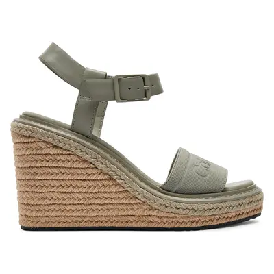 Espadrilky Calvin Klein Wedge Sandal 70 He HW0HW02050 Šedá