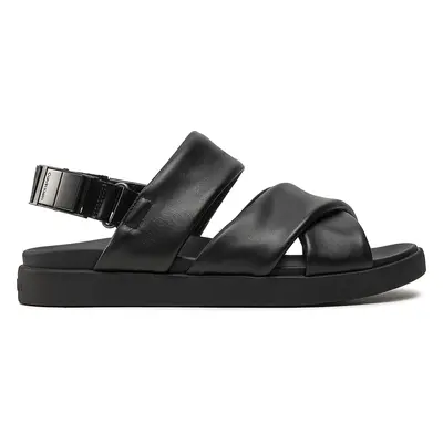 Sandály Calvin Klein Padded Criss Cross Sandal HM0HM01482 Černá