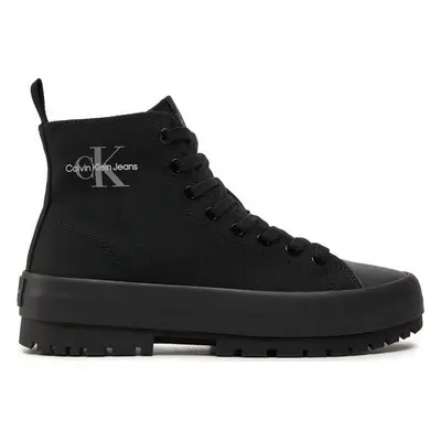 Plátěnky Calvin Klein Jeans Lugged Hybrid Laceup Mid Ml Mtr YW0YW01519 Černá