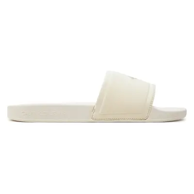 Nazouváky Calvin Klein Jeans Slide Institutional Metallic YM0YM01018 Šedá