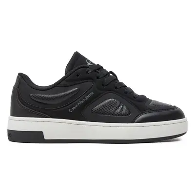 Sneakersy Calvin Klein Jeans Basket Cupsole Low Mix In Mtl YW0YW01462 Černá