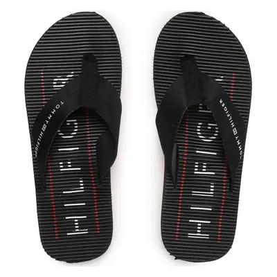 Žabky Tommy Hilfiger Massage Footbed FM0FM04474 Černá