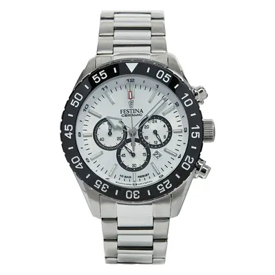 Hodinky Festina Ceramic Chrono F20575/1 Stříbrná