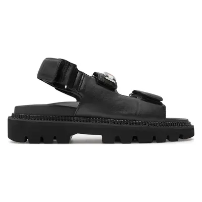 Sandály Tommy Jeans Tjw Fancy Sandal EN0EN02461 Černá