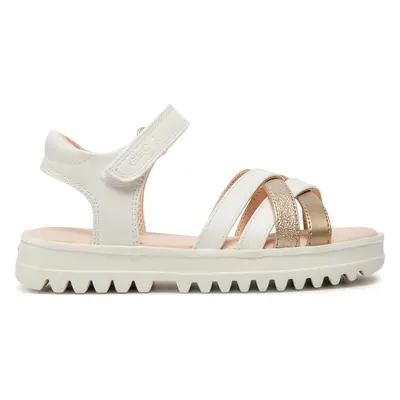 Sandály Geox J Sandal Coralie Gir J356EA 054AJ C0588 S Bílá