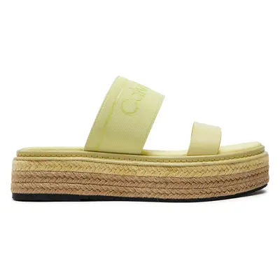 Nazouváky Calvin Klein Wedge Slide He HW0HW01966 Žlutá