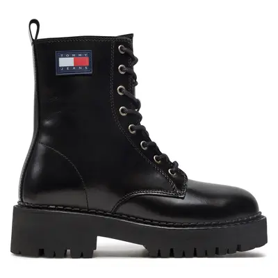 Turistická obuv Tommy Jeans Urban Tommy Jeans Lace Up Boot EN0EN01995 Černá