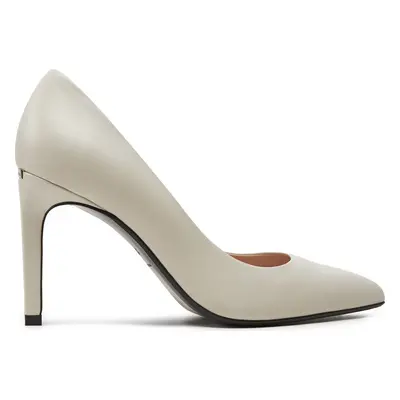 Lodičky Calvin Klein Heel Pump 90 Lth HW0HW02110 Écru