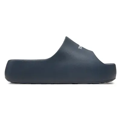 Nazouváky Tommy Jeans Tjw Chunky Flatform Slide EN0EN02454 Tmavomodrá