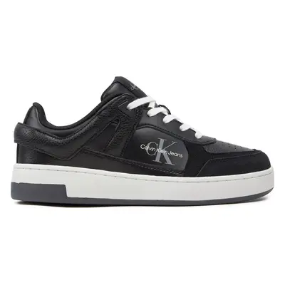 Sneakersy Calvin Klein Jeans Basket Cupsole Low Mix Ml Mtr YW0YW01490 Černá