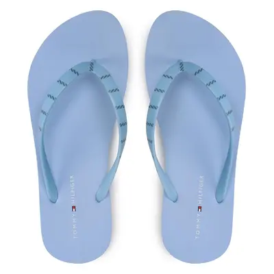 Žabky Tommy Hilfiger Essential Beach Sandal FW0FW07141 Světle modrá