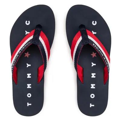 Žabky Tommy Hilfiger Tommy Loves Ny Beach Sandal FW0FW02370 Tmavomodrá