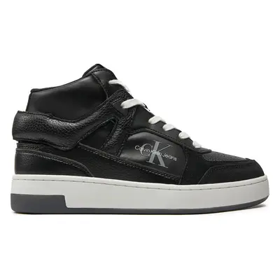 Sneakersy Calvin Klein Jeans Basket Cupsole High Mix Ml Mtr YW0YW01489 Černá