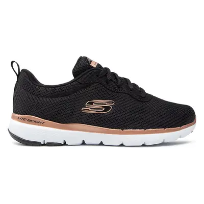 Sneakersy Skechers Flex Appeal 3.0 13070/BKRG Černá