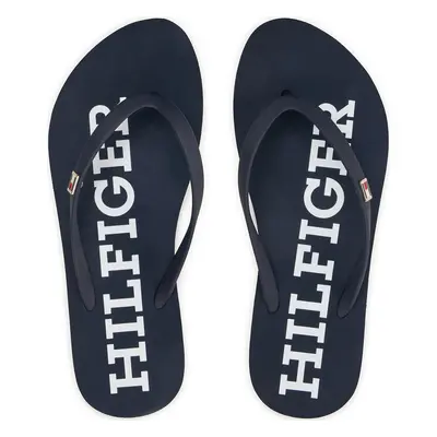 Žabky Tommy Hilfiger Strap Beach Sandal FW0FW07901 Tmavomodrá