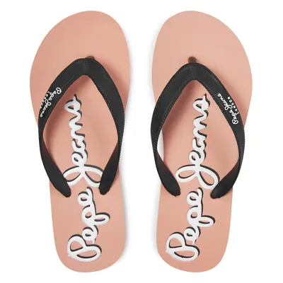 Žabky Pepe Jeans Bay Beach Brand W PLS70157 Černá