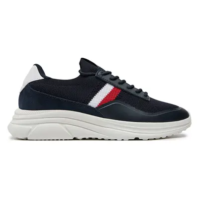 Sneakersy Tommy Hilfiger Modern Runner Premium Knit FM0FM05135 Tmavomodrá