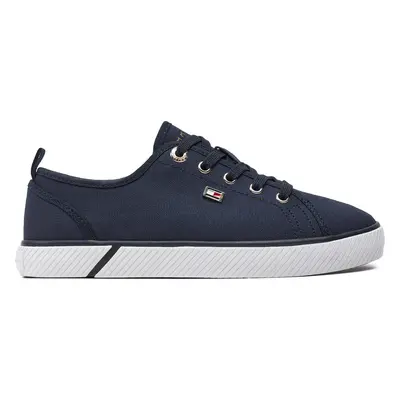 Tenisky Tommy Hilfiger Vulc Canvas Sneaker FW0FW08063 Tmavomodrá