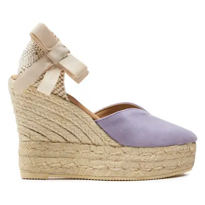 Espadrilky Manebi Hamptons Heart-Shaped Wedge Espadrilles W 1.3 WH Fialová