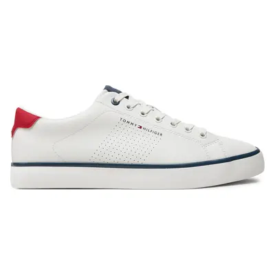 Sneakersy Tommy Hilfiger Th Hi Vulc Low Core Seasonal FM0FM05110 Écru