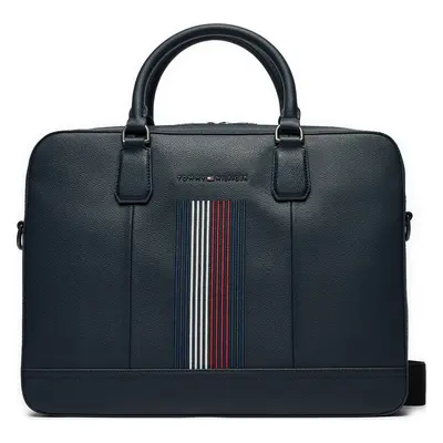 Brašna na notebook Tommy Hilfiger Coated Canvas Computer Bag AM0AM12492 Tmavomodrá