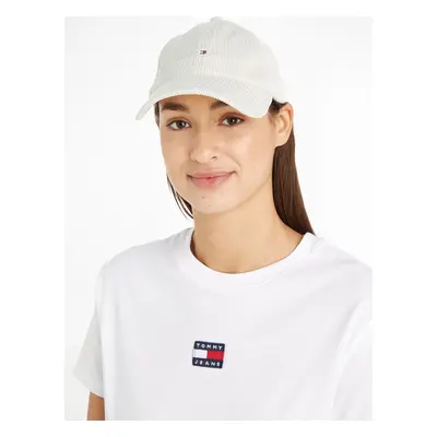 Kšiltovka Tommy Jeans Im Tju Sport Corduroy Cap AU0AU01807 Écru