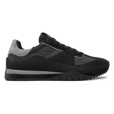 Sneakersy Calvin Klein Low Top Lace Up Mix HM0HM01403 Černá