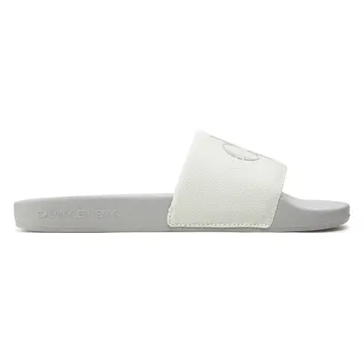 Nazouváky Calvin Klein Jeans Slide Monogram Co YW0YW00103 Écru