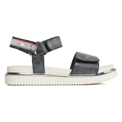 Sandály Tommy Hilfiger Platform Velcro Sandal T3A2-32760-0568 S Tmavomodrá