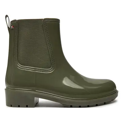 Holínky Tommy Hilfiger Flag Rainboot FW0FW08213 Zelená