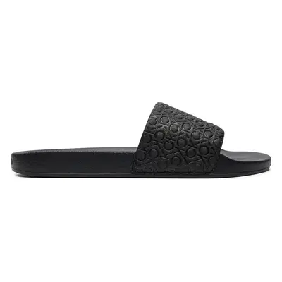 Nazouváky Calvin Klein Pool Slide Mono HM0HM01517 Černá