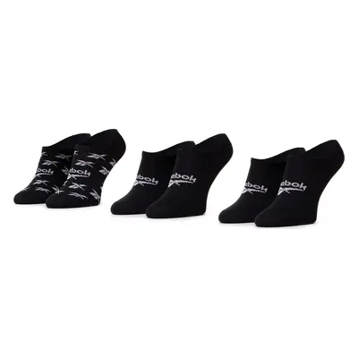 Sada 3 párů kotníkových ponožek unisex Reebok Cl Fo Invisible Sock 3P GG6679 Černá