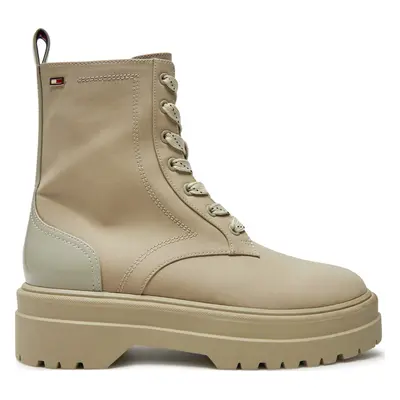 Turistická obuv Tommy Hilfiger Flag Ventile Lace Up Boot FW0FW08287 Béžová