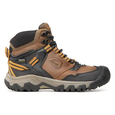 Trekingová obuv Keen Ridge Flex Mid Wp M 1025666 Hnědá