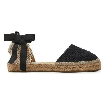 Espadrilky Manebi La Havana Flat Valenciana Espadrilles O 7.9 P0 Černá